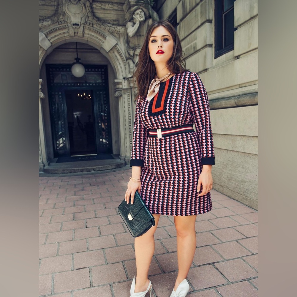 Eloquii Women's multi colored shirt dress size 22